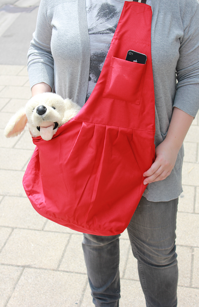 Carrying Case for puppies / small dogs up to 10 kg, color: Red