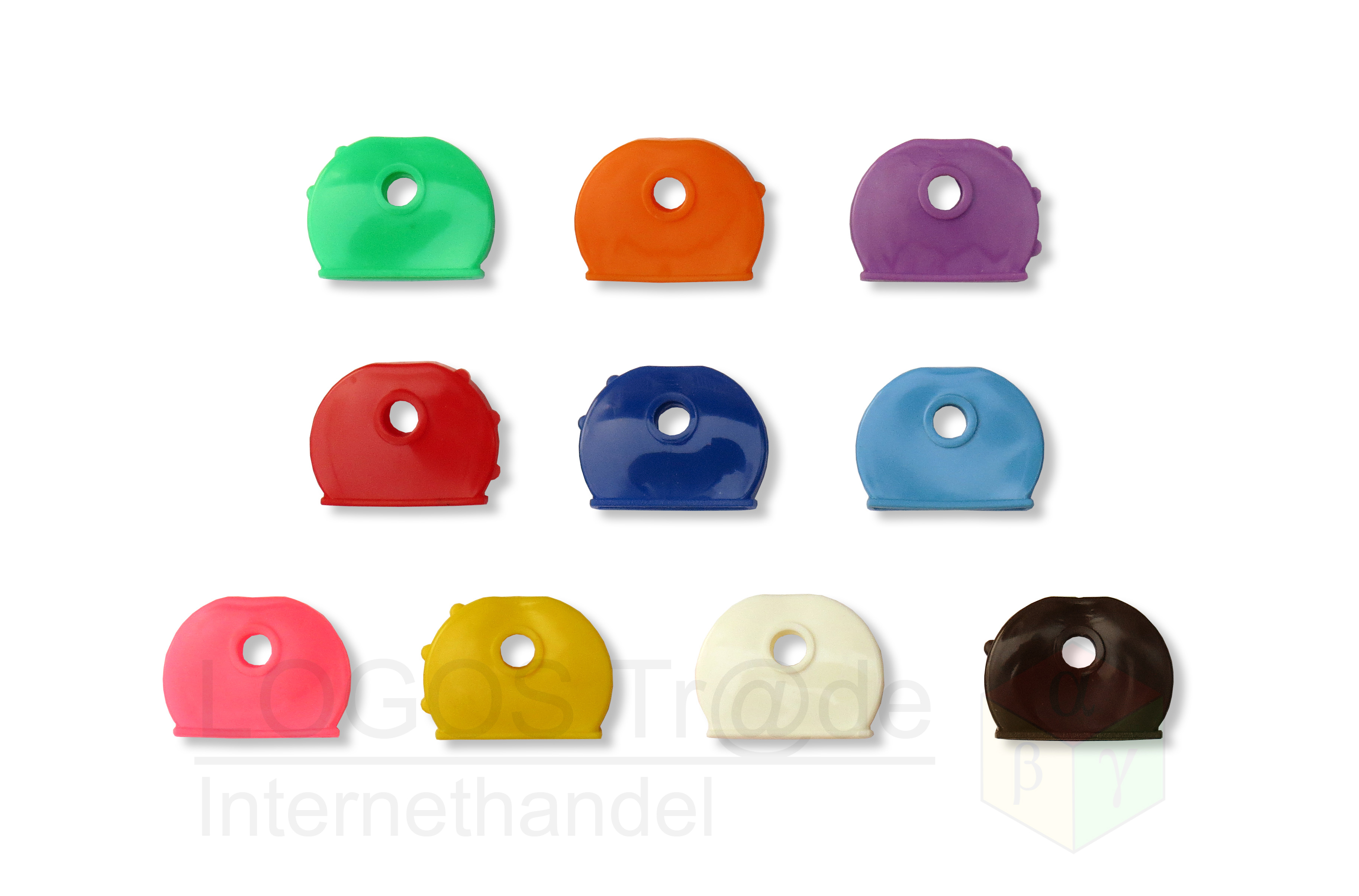  10 items color selection: 1 x pink, 1 x orange, purple 1x, 1 x red, 1 x light blue, 1 x blue, 1 x white, 1 x black, 1 x yellow, 1 x green